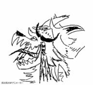 artist:Bangladeshi_Smoke_Schizo character:nine_eleven ear_tuft female laughing meta:anthro meta:bp meta:gif meta:monochrome white_fur white_hair // 400x365 // 600KB