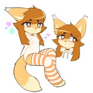 artist:biankers ears eyes female hair simple_background species:canine species:fox species:mammal tail white_background // 3000x3000 // 448KB