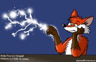 electricity magic meta:1999 red_fur species:canine species:fox species:mammal // 800x521 // 82KB