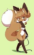 artist:fiddleafox brown_fur character:averi_(fiddleafox) dipstick_tail ears female gloves_(marking) socks_(marking) species:canine species:fox species:mammal tail white_fur // 691x1112 // 51KB