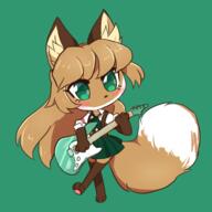 artist:fiddleafox brown_fur character:averi_(fiddleafox) dipstick_tail ears female gloves_(marking) guitar instrument pawpads paws pink_pawpads socks_(marking) species:canine species:fox species:mammal tail white_fur // 578x578 // 152KB