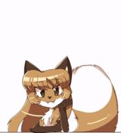 artist:fiddleafox brown_fur character:averi_(fiddleafox) dipstick_tail ears female gloves_(marking) meta:animation meta:gif socks_(marking) species:canine species:fox species:mammal tail white_fur // 600x660 // 289KB