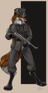 gun male military nazism species:canid species:canine species:fox weapon // 412x800 // 213KB