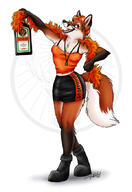 alcohol copyright:jägermeister female meta:2007 simple_background species:canine species:fox species:mammal white_background // 600x870 // 77KB