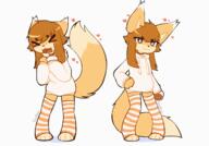 artist:biankers ears eyes female hair meta:animation meta:gif simple_background species:canine species:fox species:mammal tail white_background // 1280x896 // 1.2MB